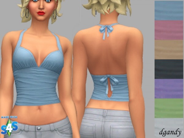  The Sims Resource: Halter Top Claire by dgandy