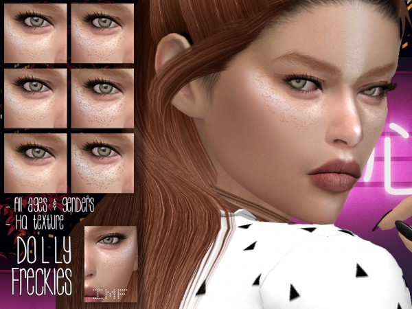  The Sims Resource: Dolly Freckles N.06 by IzzieMcFire