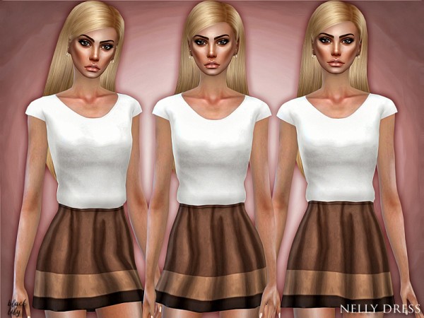  The Sims Resource: Nelly Dress by Black Lily