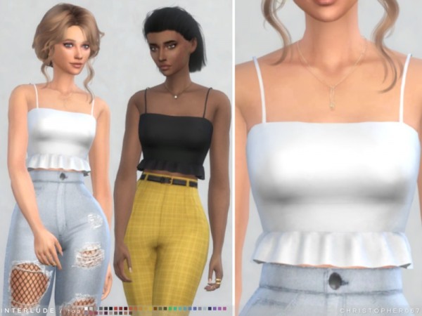  The Sims Resource: Interlude Top by Christopher067