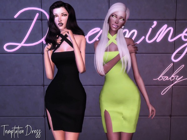  The Sims Resource: Temptation Dress by Genius666