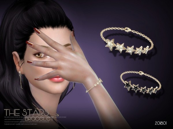  The Sims Resource: Bracelet 201801 by S Club