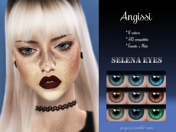  The Sims Resource: Selena Eyes by ANGISSI