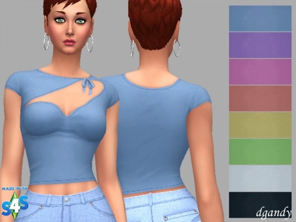  The Sims Resource: Blouse Demi by dgandy