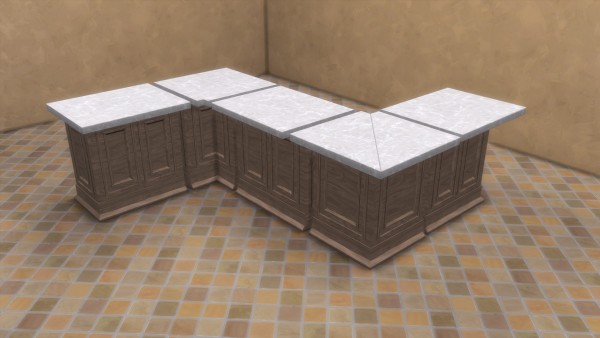  Mod The Sims: Modern Ranch Counter, Islands and Cabinets by TheJim07