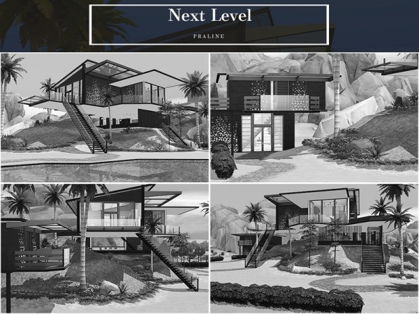  The Sims Resource: Next Level house by Pralinesims