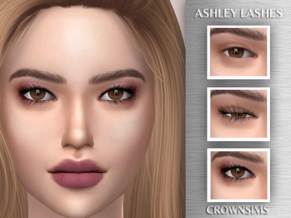  The Sims Resource: Ashley Lashes by CrownSims