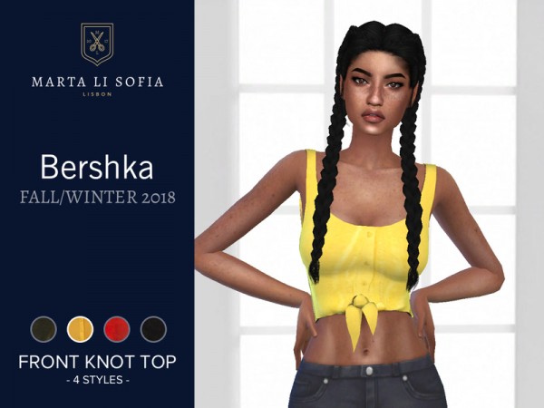  The Sims Resource: Front Knot Top by martalisofia