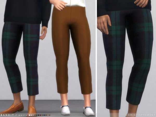  The Sims Resource: Bandit Pants by Christopher067