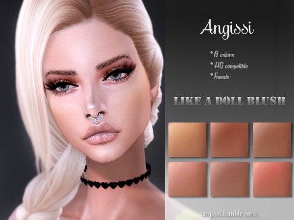  The Sims Resource: Like A Doll Blush by ANGISSI