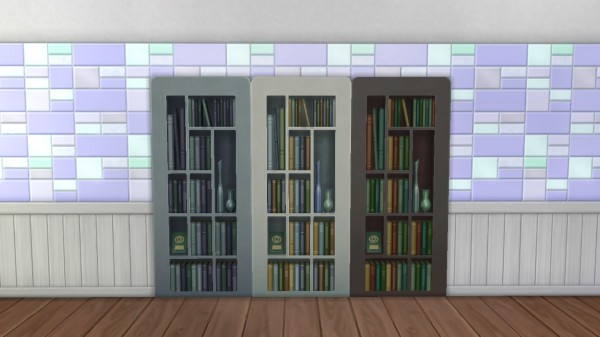  Mod The Sims: Book Shelf in Wall by iloveseals