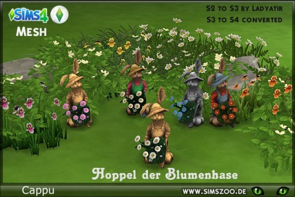  Blackys Sims 4 Zoo: The flower bunny by Cappu