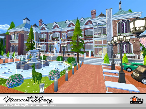  The Sims Resource: Newcrest Library NoCC by Autaki