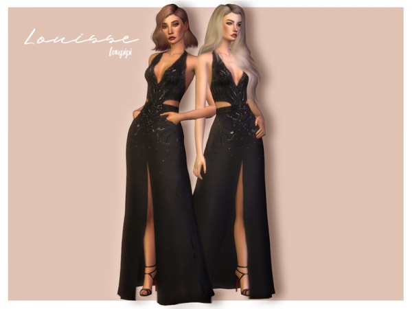  The Sims Resource: Louisse gown by laupipi