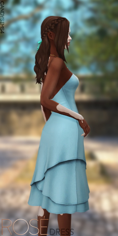  Candy Sims 4: Rose Dress