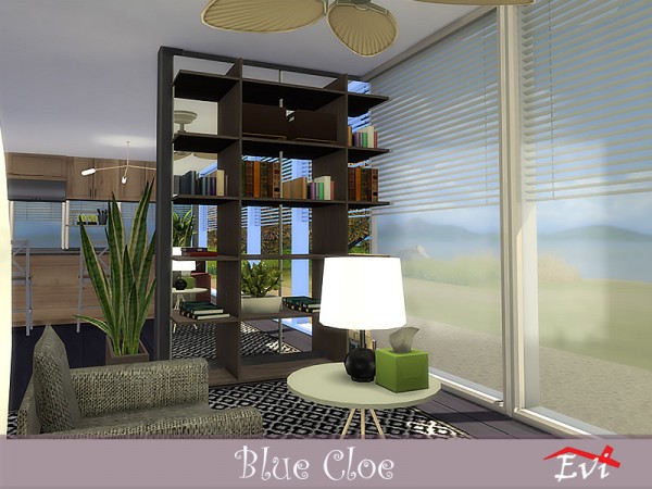  The Sims Resource: Blue Cloe house by evi