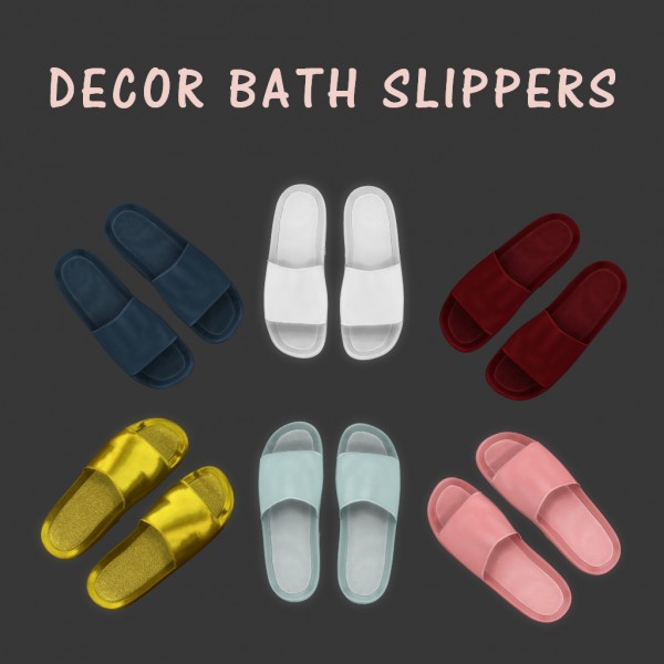  Leo 4 Sims: Decor Bath Slippers