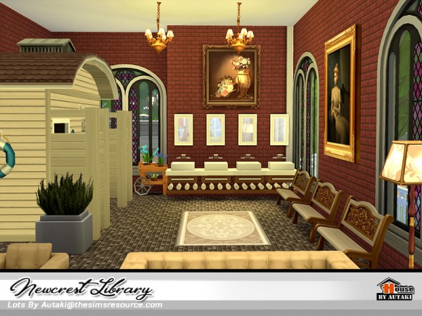  The Sims Resource: Newcrest Library NoCC by Autaki