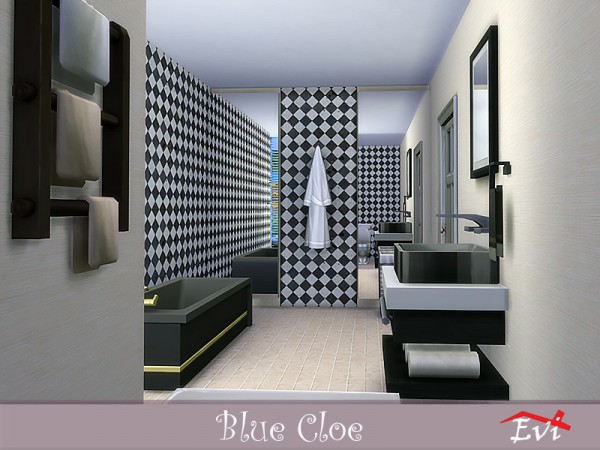  The Sims Resource: Blue Cloe house by evi