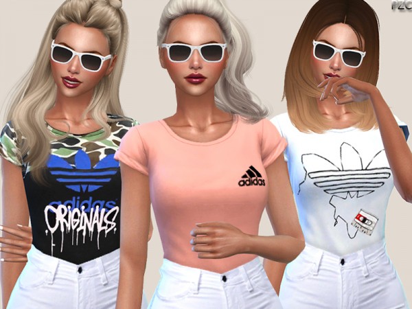  The Sims Resource: Tees Collection by Pinkzombiecupcakes