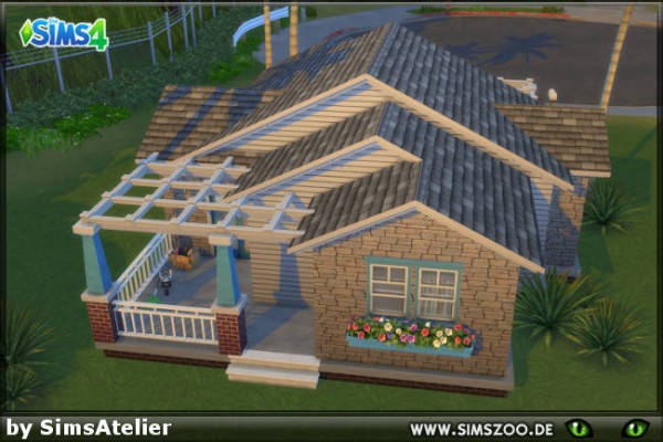 Blackys Sims 4 Zoo: Mirage Park Starter House by SimsAtelier
