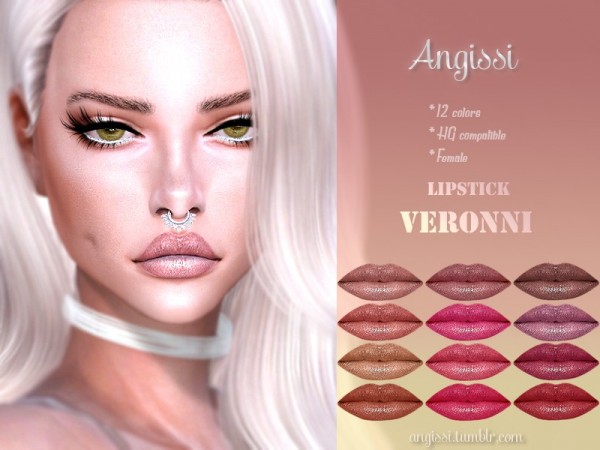  The Sims Resource: Lipstick VERONNI by ANGISSI