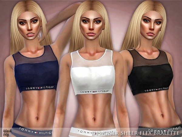  The Sims Resource: Designer Sheer Flex Bralette by Black Lily