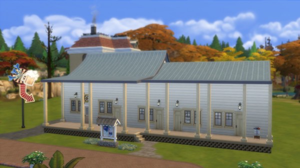  Mod The Sims: Bates Mansion andBates Motel (NO CC) by kinglauti