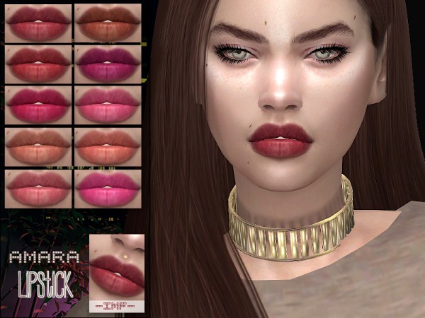  The Sims Resource: Amara Lipstick N.125 by IzzieMcFire