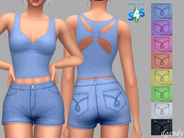  The Sims Resource: Shorts   Eva by dgandy
