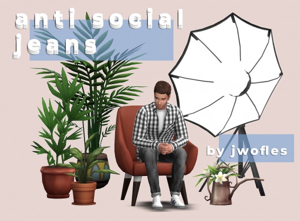  Mod The Sims: Antisocial jeans by jwofles