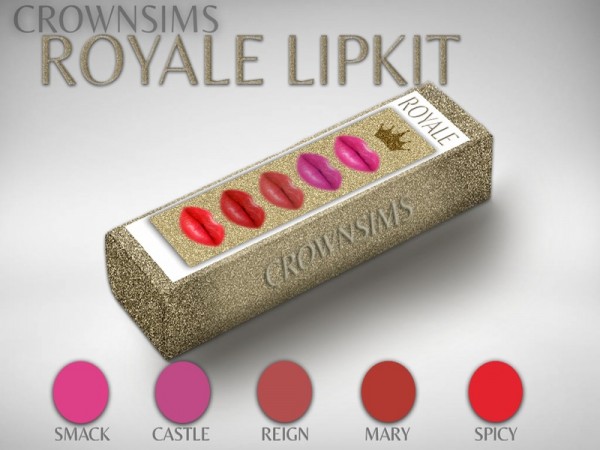  The Sims Resource: Royal Lipkit 01 by CrownSims