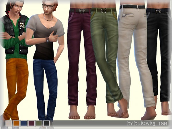  The Sims Resource: Pants Cotton by bukovka