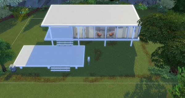  Mod The Sims: Farnsworth House No CC by bubbajoe62