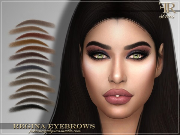  The Sims Resource: Regina Eyebrows by FashionRoyaltySims