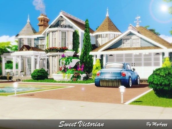 The Sims Resource: Sweet Victorian House by MychQQQ