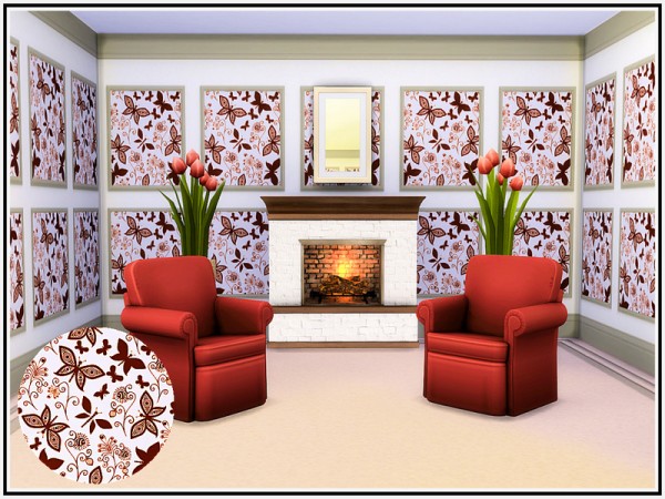  The Sims Resource: Shades of Brown Walls by marcorse