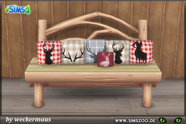  Blackys Sims 4 Zoo: Christmas pillows 1 by weckermaus
