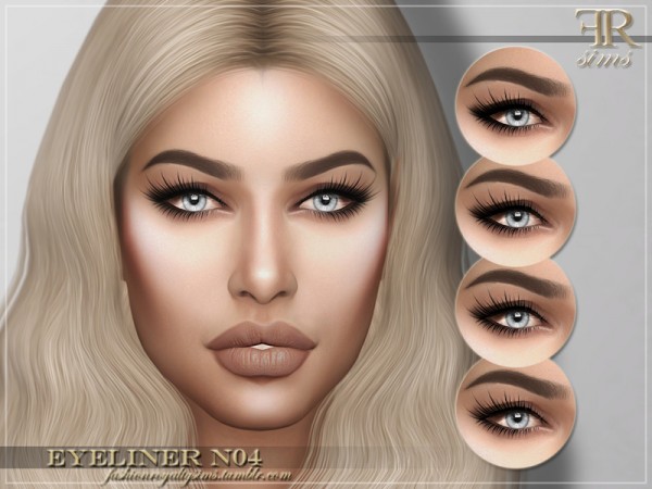  The Sims Resource: Eyeliner N04 by FashionRoyaltySims