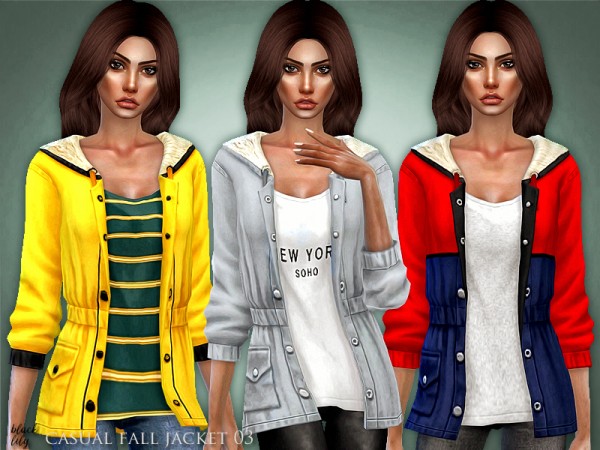  The Sims Resource: Casual Fall Jacket 03 by Black Lily