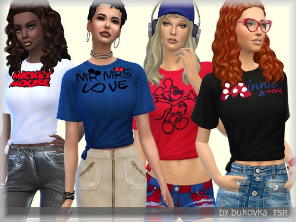  The Sims Resource: Shirt Mr. Mrs. by Bukovka