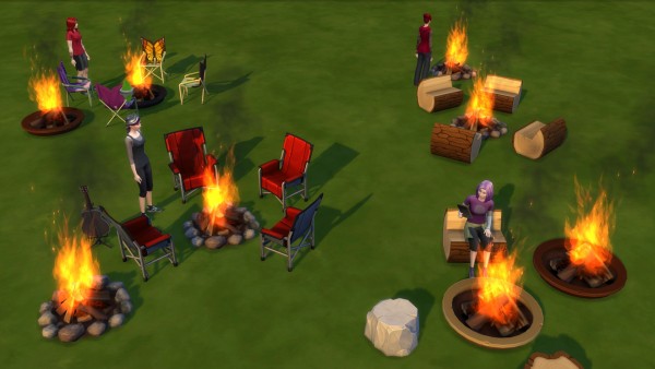  Mod The Sims: Campfire   No Fire by DemonOfSarila