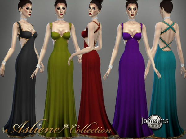  The Sims Resource: Asliene dress 1 by jomsims