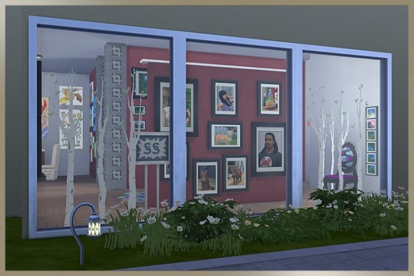  Blackys Sims 4 Zoo: Lolas Art drawers House by cappu