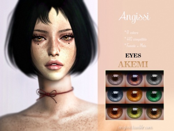  The Sims Resource: Eyes Akemi by ANGISSI