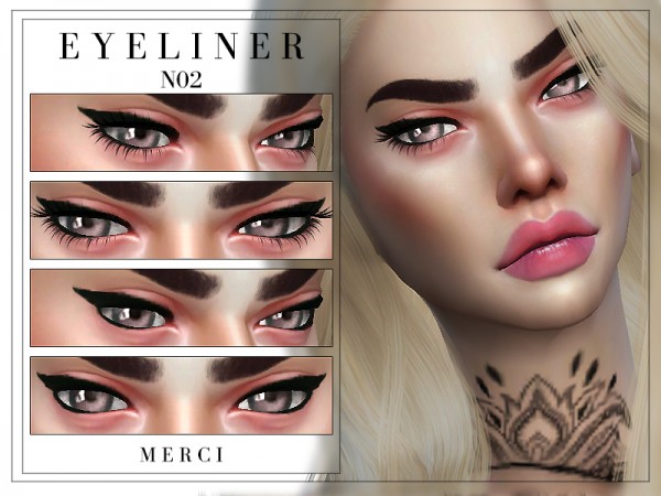  The Sims Resource: Eyeliner N02 by Merci