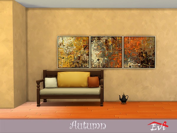  The Sims Resource: Autumn on the wall by evi