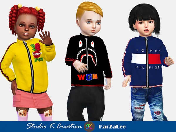  Studio K Creation: Full zip sweatshirt   toddlers