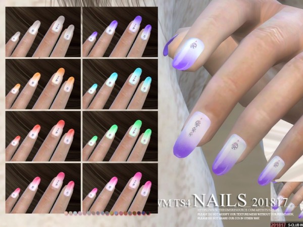  The Sims Resource: Nails 201816 by S Club
