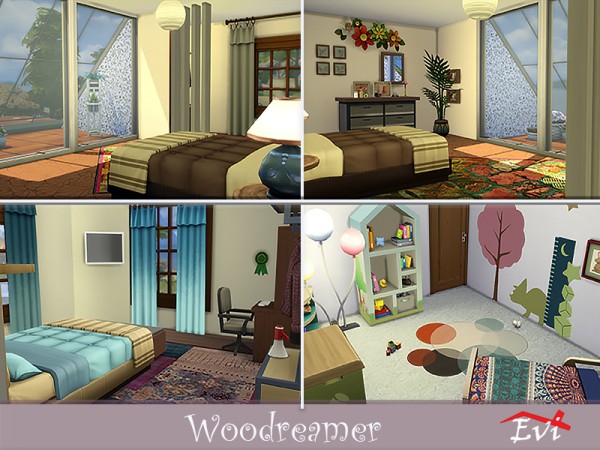  The Sims Resource: Woodreamer house by evi